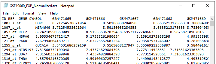GEO Expression Normalized